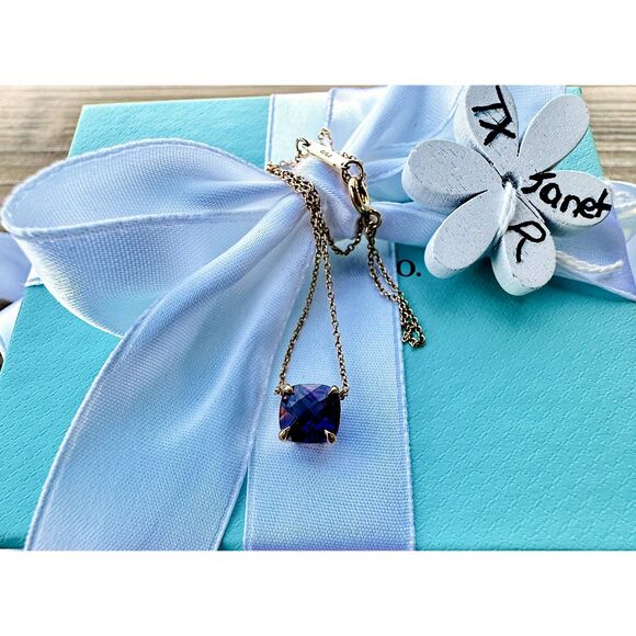 💜Rare and Retired Tiffany & Co. Amethyst Sparkler Necklace in 18k Rose Gold💜 - Picture 9 of 10